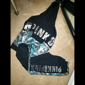 VS pink palm tropical fern bling set ✨🌴